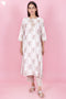 Chanderi Silk Kurta Pant And Dupatta Set In Block Print